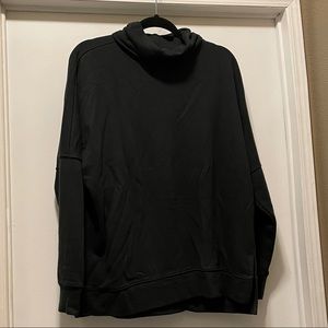 Black cotton turtleneck